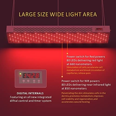 660nm 850nm rote Lichttherapie der ganzer Körper-Infrarotlichttherapie-Gerät-1500W