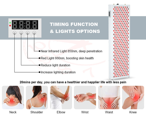 kaufen Hochleistungs-Rotlichttherapie-Panel Infrarot 1000 W Ganzkörper zum Erhitzen von 660 nm 850 nm on-line-Fertigung