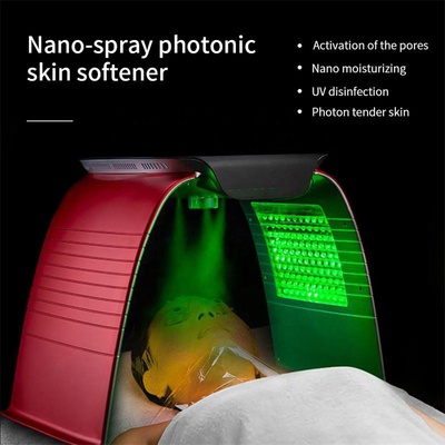kaufen Sprühen Sie Therapie-Licht geführtes Gesichtsmaske-Platten-Gerät-Photon 240V der Haut-8 der Farbepdt on-line-Fertigung