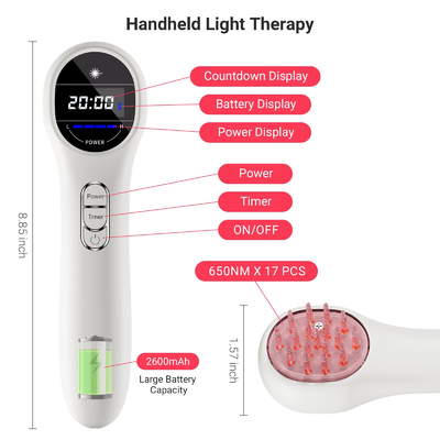 kaufen Licht-Haar Regrowth-Kamm PDT LED nahe Infrarothaar-Wachstums-Kopfhaut Massager on-line-Fertigung