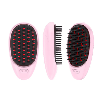 kaufen Anti Haarausfall Massage Kamm Elektrische Kabellose Therapie Rotblau LED Haarwachstum Kamm Kopfhaut Massager für Haarwachstum on-line-Fertigung