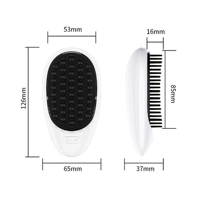 kaufen Haarschmelz Kamm Elektrische kabellose Therapie Rotblau LED Haarwachstum Kamm Kopfhaut Massage Anti-Haarverlust on-line-Fertigung