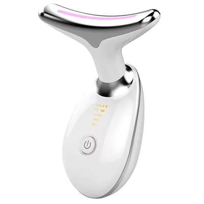 kaufen Vibration Haut straffen Massager Falten LED Lichttherapie Gesicht Hals Schönheitsgerät on-line-Fertigung