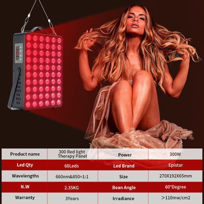 kaufen Dual Chip 660nm 850nm Rotlichttherapie-Panel LED Infrarot 300W on-line-Fertigung