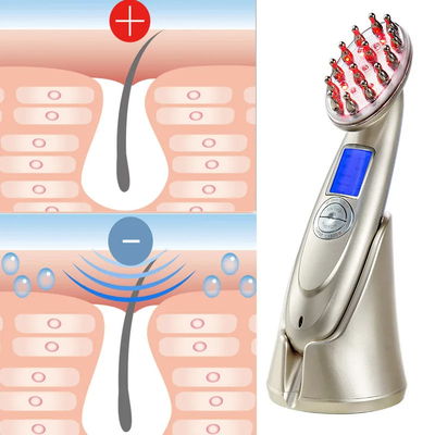 Rotlichttherapie Haarausfallmassage Haarausfall-Kamm