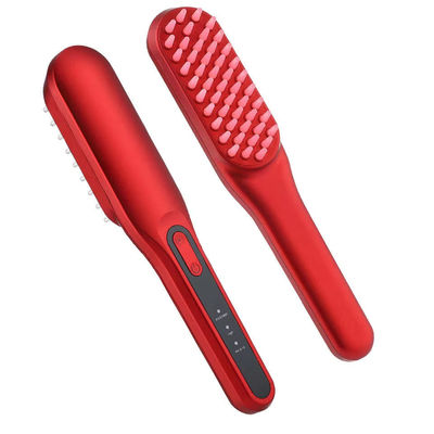 Wiederaufladbare weiche Zähne Heizung Massage Kamm Elektrische Kopfhaut Massager Kopf Vibrationsbürste Neue Technologie für das Haarwachstum